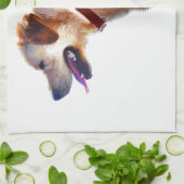 ゴールデンラブラドールレトリエバードックラバーギフト キッチンタオル (折り畳み)