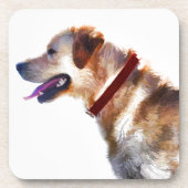 ゴールデンラブラドールレトリエバードックラバーギフト コースター (正面)