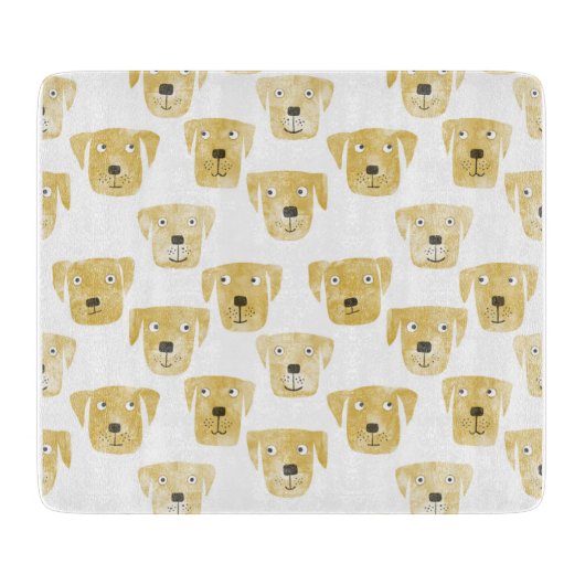 ゴールデンラブラドールレトリエバードッグ カッティングボード (正面)