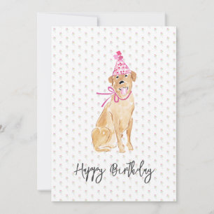 ゴールデンラブラドール誕生日ハットバルーン犬ペットおもしろい