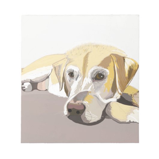 ゴールデンラブラドール ノートパッド (正面)