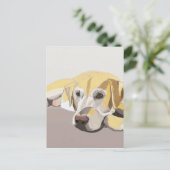 ゴールデンラブラドール ポストカード (スタンド正面)