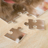 ゴールデンラブラドール・レトリバー犬のクローズアップ ジグソーパズル (側面)