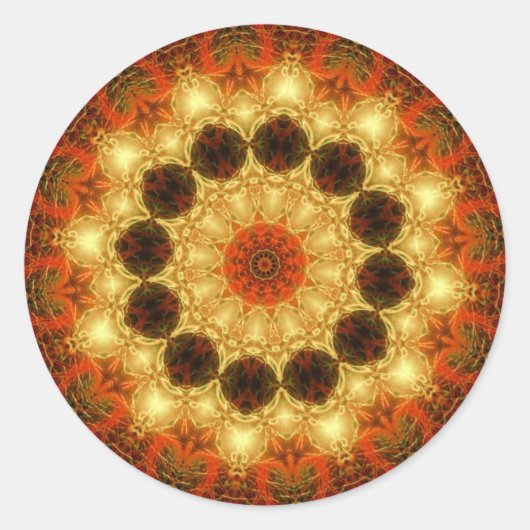 ゴールデンラブ魔法ステッカー ラウンドシール (正面)