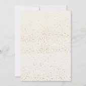 ゴールデンラブ:エレガント金ゴールド結婚式招待状 招待状 (裏面)