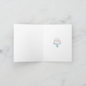 ゴールデンラボ誕生日ハットドッグスウィート ノートカード (内部)