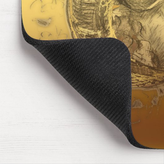 ゴールデンラムまたはアリー中国のズウェスタン〔占星術の〕十二宮図マウスP マウスパッド (コーナー)