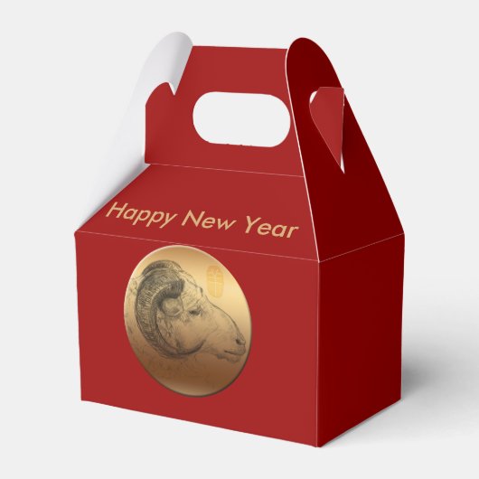 ゴールデンラム中国の月元新年〔占星術の〕十二宮図Fボックス フェイバーボックス (正面サイド)