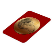 ゴールデンラム中国の羊の新年マグネット マグネット (左側)