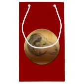 ゴールデンラム中国の羊の新年 スモールペーパーバッグ (裏面)