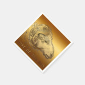 ゴールデンラム中国の – 年 – 紙ナプキンス スタンダードカクテルナプキン (角)