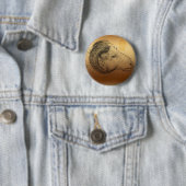 ゴールデンラム年中国の星占い〔占星術の〕十二宮図ボタン 缶バッジ (インサイチュ)