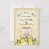 ゴールデンランタンとイエローフローラ 招待状 (正面)