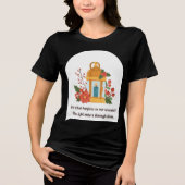 ゴールデンランタン | 癒しの光と精神的な希望 トライブレンドＴシャツ (正面)