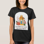 ゴールデンランタン | 癒しの光と精神的な希望 Tシャツ (正面)