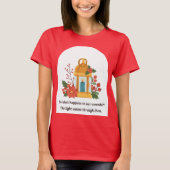 ゴールデンランタン | 癒しの光と精神的な希望 Tシャツ (正面)