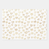 ゴールデンランダムパターン ラッピングペーパーシート (正面)