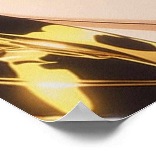 ゴールデンリップスティック絵を描エアブラシ ポスター (角)