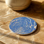 ゴールデンリップル付き地質渦デザイン コースター