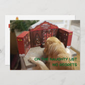 ゴールデンリトいけなリーバー後悔クリスマスカード シーズンカード (正面/裏面)