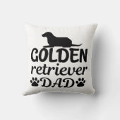 ゴールデンリトおもしろいリーバーパパメンズベーシックTシャツ クッション (裏面)