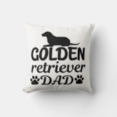 ゴールデンリトおもしろいリーバーパパメンズベーシックTシャツ クッション (正面)