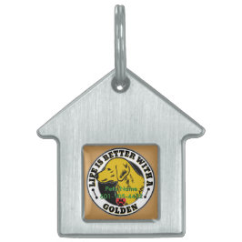 ゴールデンリトパーソナライズされたリーバーの寿命は良い ペットネームタグ