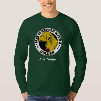 ゴールデンリトパーソナライズされたリーバーの寿命は良い Tシャツ