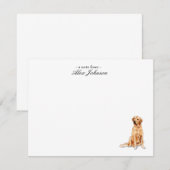 ゴールデンリトリカスタムーバーのフラットサンキューノート サンキューカード (正面/裏面)