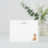 ゴールデンリトリカスタムーバーのフラットサンキューノート サンキューカード (スタンド正面)