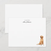 ゴールデンリトリカスタムーバーのフラットサンキューノート サンキューカード (正面/裏面)