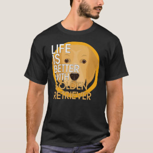 ゴールデンリトリバーの方が命が惜しい Tシャツ