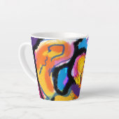 ゴールデンリトリバーカラフル カフェラテマグ (左アングル)