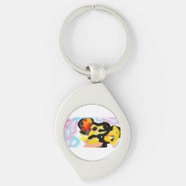 ゴールデンリトリバーカラフル キーホルダー