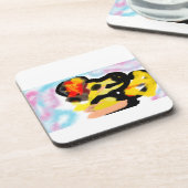 ゴールデンリトリバーカラフル コースター (左側)