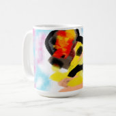 ゴールデンリトリバーカラフル コーヒーマグカップ (正面左)