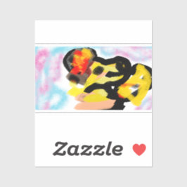 ゴールデンリトリバーカラフル シール