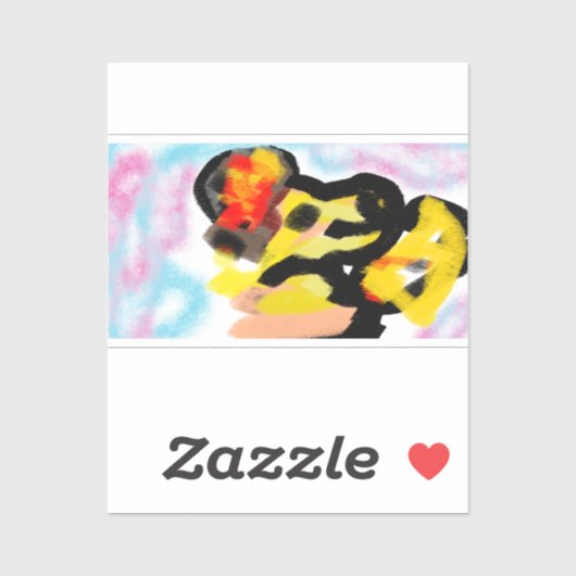 ゴールデンリトリバーカラフル シール (シート)