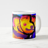 ゴールデンリトリバーカラフル ジャンボコーヒーマグカップ (正面右)