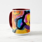 ゴールデンリトリバーカラフル マグカップ (正面左)