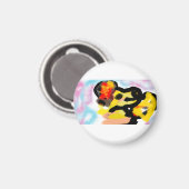 ゴールデンリトリバーカラフル マグネット (正面/裏面)