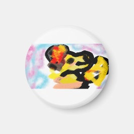 ゴールデンリトリバーカラフル マグネット