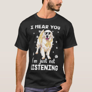 ゴールデンリトリバー聞ーじゃない Tシャツ