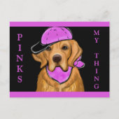 ゴールデンリトリバー葉書 ポストカード (正面)