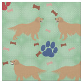 ゴールデンリトリバー – パーソナライズ ファブリック (クローズアップ)