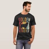 ゴールデンリトリーバヴィンテージレトロ Tシャツ (正面フル)