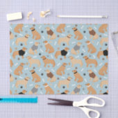 ゴールデンリトリーバーの骨と前足 薄葉紙 (クラフト)