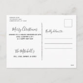 ゴールデンリトリーバークリスマスカード – 子犬に可愛い犬 シーズンポストカード (裏面)