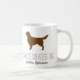 ゴールデンリトリーバーシルエット – 世界一の犬 コーヒーマグカップ