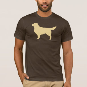 ゴールデンリトリーバーシルエット 犬種 Tシャツ